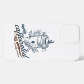 sterk cafeïnehoudende, sociaal geïsoleerde koffieg iPhone hoesje (Achterkant horizontaal)