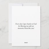 STERK COURAGEOUS Christelijk Moederdag Feestdagenkaart (Achterkant)