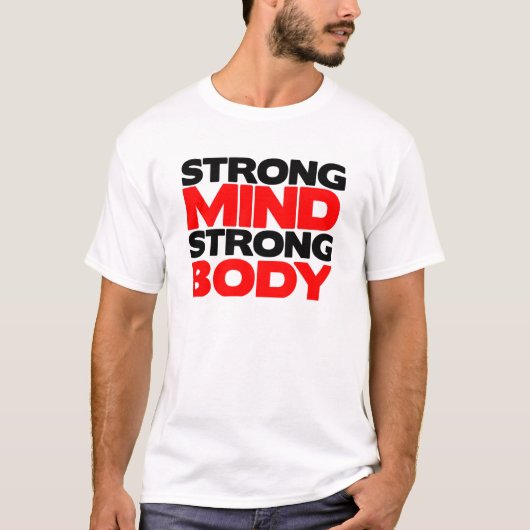 Sterk denkkrachtig lichaam t-shirt (Voorkant)