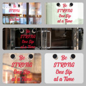 STERK ÉÉN Sip per Koffie Raamsticker