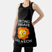 Sterk en dapper als een leeuw schort (Insitu)