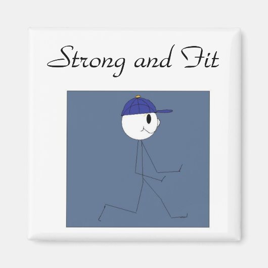 Sterk en Fit Magneet (Voorkant)