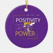 Sterk en gemotiveerd design keramisch ornament (Voorkant)