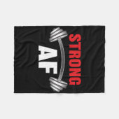 Sterk en grappig fitness en workout fleece deken (Voorkant (Horizontaal))