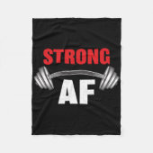 Sterk en grappig fitness en workout fleece deken (Voorkant)