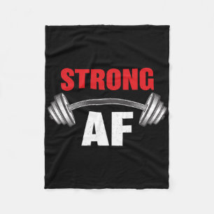 Sterk en grappig fitness en workout fleece deken