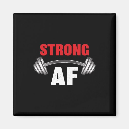 Sterk en grappig fitness en workout magneet (Voorkant)