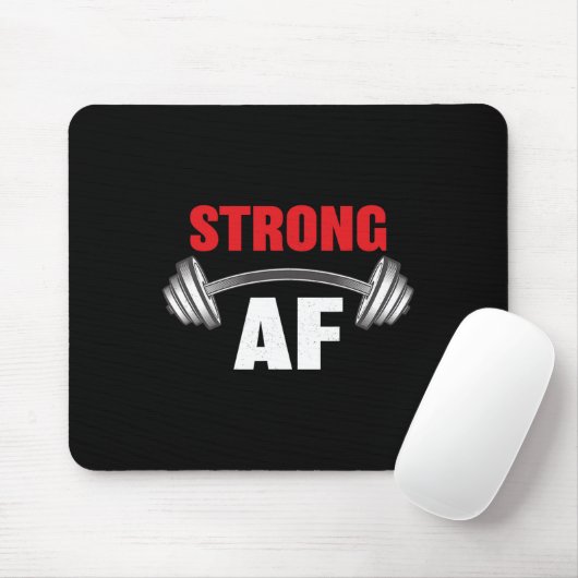 Sterk en grappig fitness en workout muismat (Met muis)