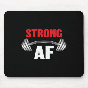 Sterk en grappig fitness en workout muismat
