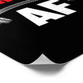 Sterk en grappig fitness en workout poster (Hoek)