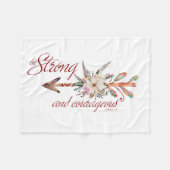 Sterk en moedig fleece deken (Voorkant (Horizontaal))