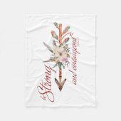 Sterk en moedig fleece deken (Voorkant)