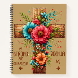 Sterk en Moedig Jozua 1:9 | Christelijk Notitieboek