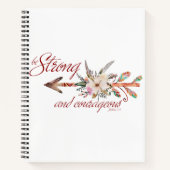 Sterk en moedig notitieboek (Voorkant)