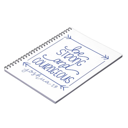 Sterk en moedig Notitieboek zijn (Linkerzijde)