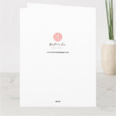 Sterk en moedig roze platte Bijbel Kaart (Achterkant)