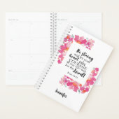 Sterk en moedig roze platte Bijbel Planner (Display)