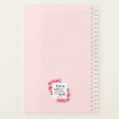 Sterk en moedig roze platte Bijbel Planner (Achterkant)