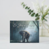 Sterk en moedig zijn (Deuteronomie 31:6) Briefkaart (Staand voorkant)