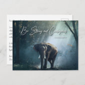 Sterk en moedig zijn (Deuteronomie 31:6) Briefkaart (Voorkant / Achterkant)