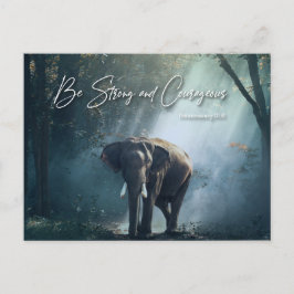 Sterk en moedig zijn (Deuteronomie 31:6) Briefkaart
