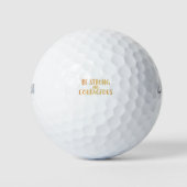 Sterk en moedig zijn golfballen (Voorkant)
