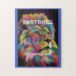 Sterk en moedig zijn legpuzzel