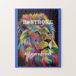 Sterk en moedig zijn legpuzzel