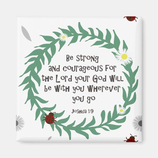 Sterk en moedig zijn magneet (Voorkant)