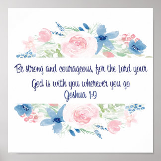 Sterk en moedig zijn poster