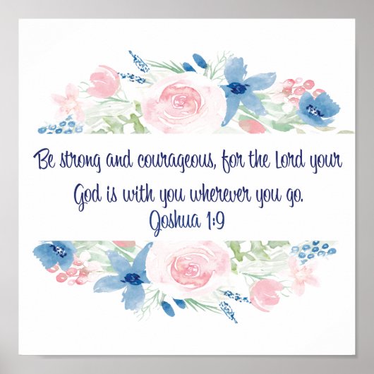 Sterk en moedig zijn poster (Voorkant)