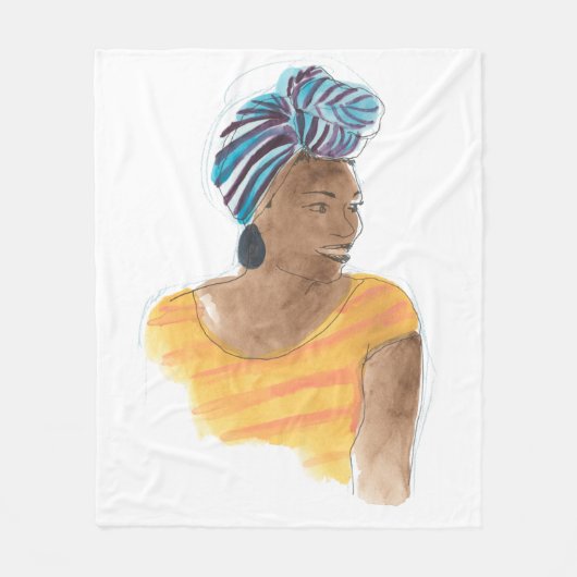 Sterk en mooi fleece deken (Voorkant)