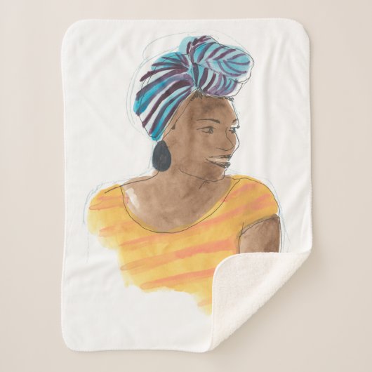 Sterk en mooi sherpa deken (Voorkant)