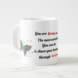 Sterk en prachtig grote koffiekop