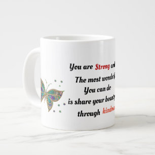 Sterk en prachtig grote koffiekop