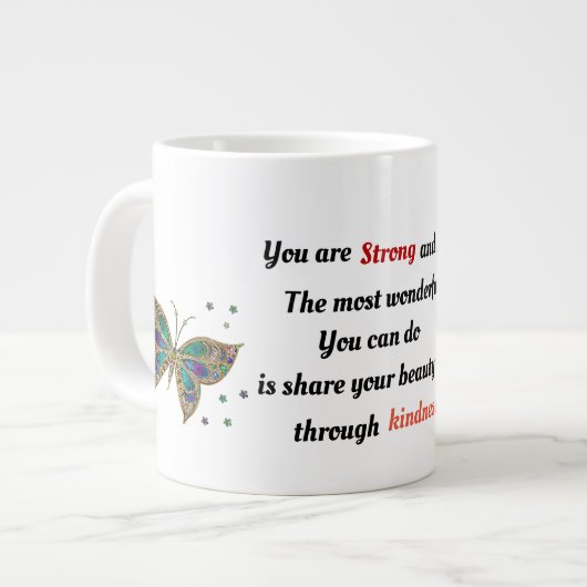 Sterk en prachtig grote koffiekop (Links)