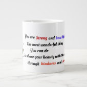 Sterk en prachtig grote koffiekop (Voorkant)