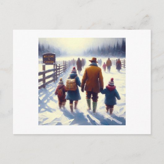 Sterk en vrij Canada, Briefkaart (Voorkant)