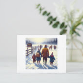 Sterk en vrij Canada, met formulering, Kaarten Feestdagenkaart (Staand voorkant)