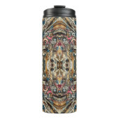 Sterk gedecoreerde tuimelaar thermosbeker (Voorkant)