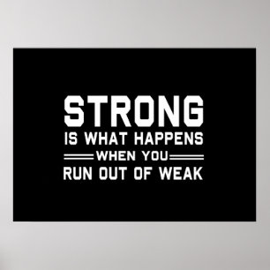 Sterk gedefinieerd poster