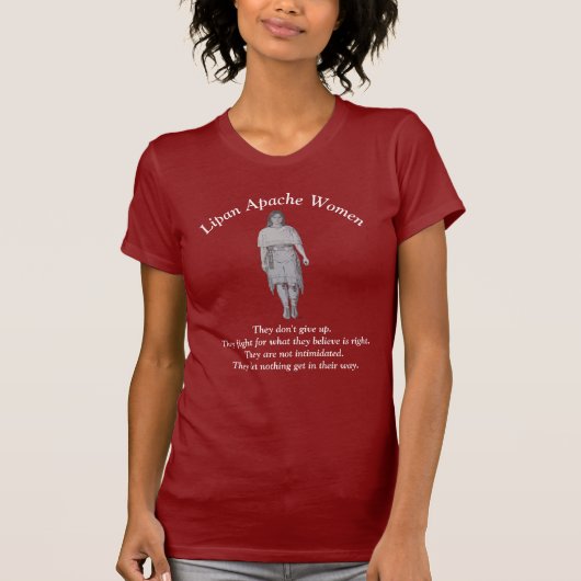 Sterk gehoorzame Lipan Apache Vrouwen T-shirt-Vivi T-shirt (Voorkant)