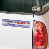 Sterk geloof... misschien bumpersticker (Op Truck)