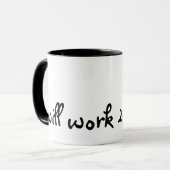 sterk gemotiveerd: Werkt voor schoenen (misschien) Mok (Voorkant links)