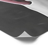 Sterk gemotiveerde gestileerde bruine hond poster (Hoek)