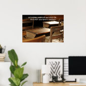 STERK, HOOG OP EN HOUD OP.... POSTER (Thuiskantoor)