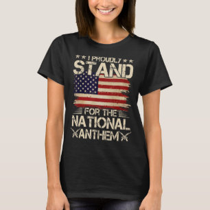 Sterk Ik sta trots voor het volkslied T-shirt