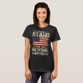 Sterk Ik sta trots voor het volkslied T-shirt (Voorkant volledig)
