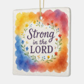 Sterk in de Christelijke kunst Keramisch Ornament (Links)