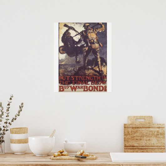 Sterk in het laatste Poster van de klap_Propaganda (Keuken)